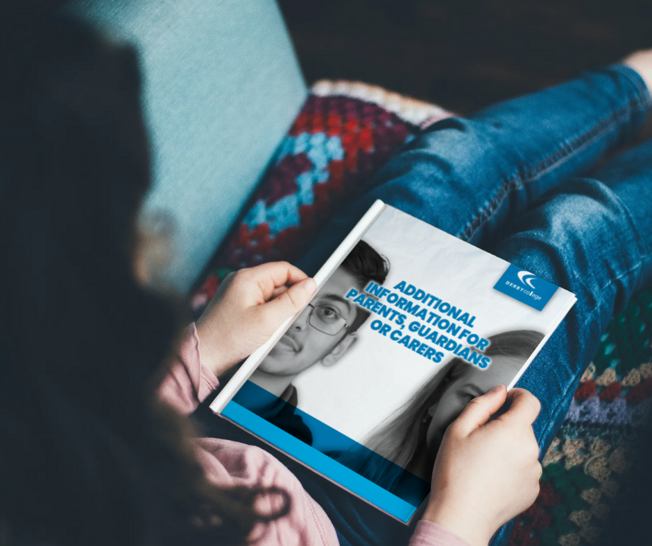 Lady sitting reading a book